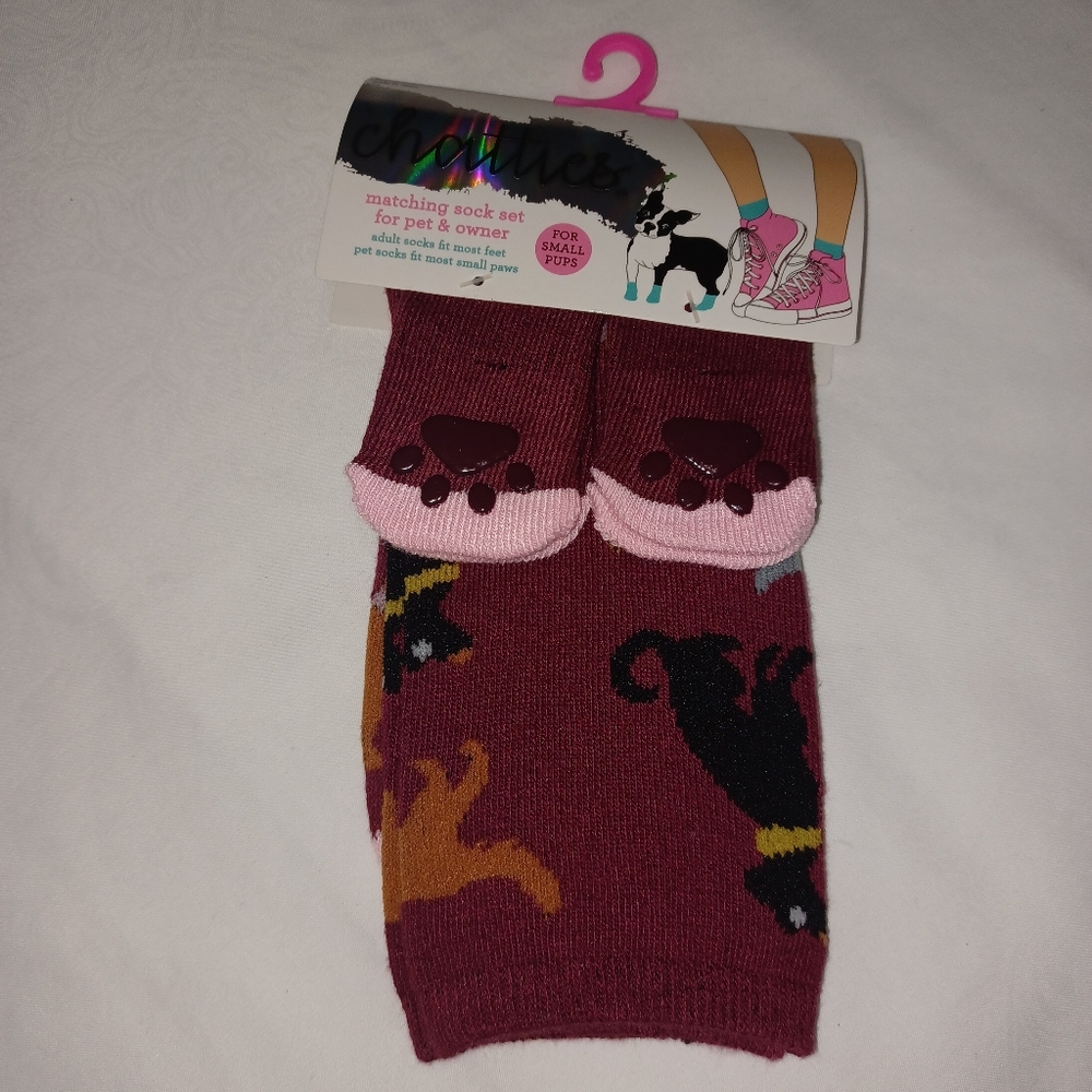 Chatties Matching sock set for pet and owner